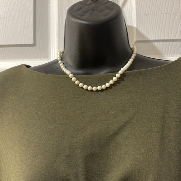 Olive green Anne Klein size size dress - Picture 3 of 7